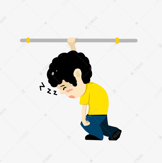 男子劳累疲惫