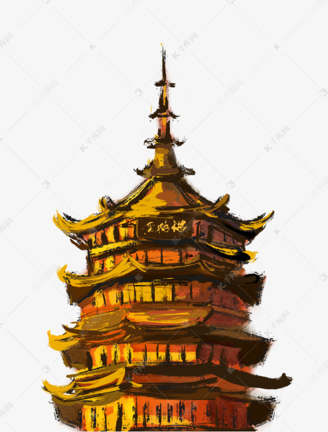 中国风古风高塔