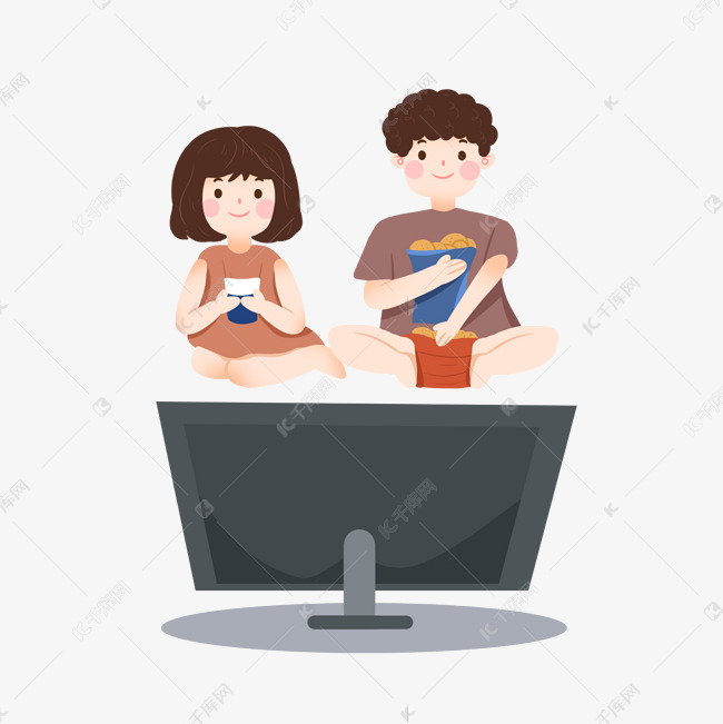 多人追剧宅家素材图片免费下载-千库网