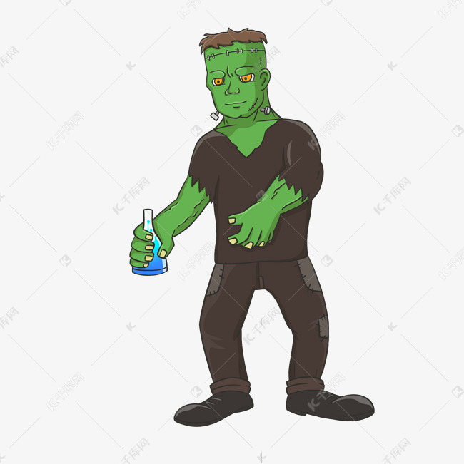 万圣节科学怪人素材图片免费下载-千库网