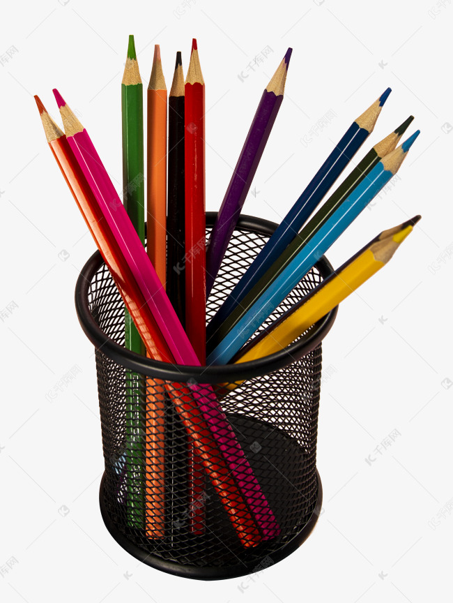 彩铅笔筒素材图片免费下载-千库网