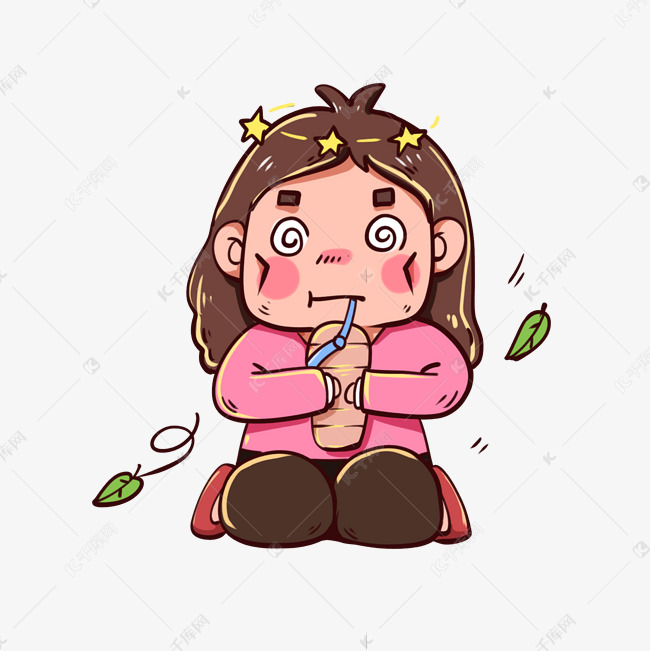 饿了表情包头晕眼花