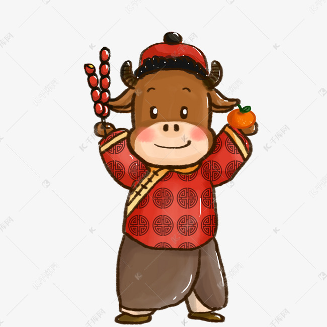 糖葫芦戴帽子小牛
