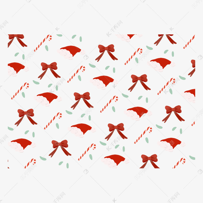 圣诞蝴蝶结底纹素材图片免费下载-千库网