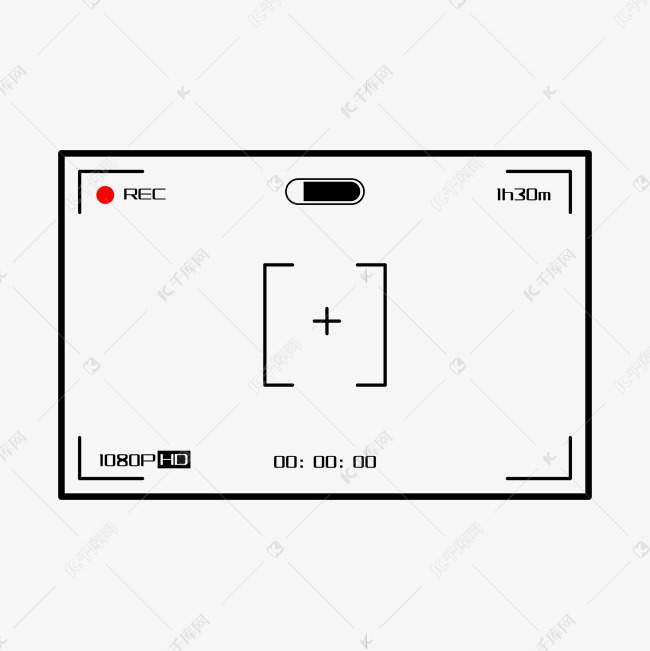 数码产品录像边框