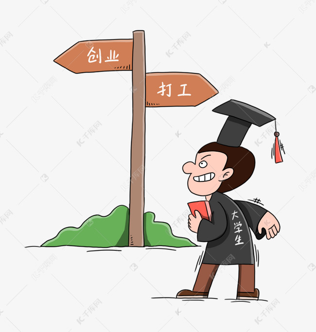 大学生创业打工表情素材图片免费下载-千库网