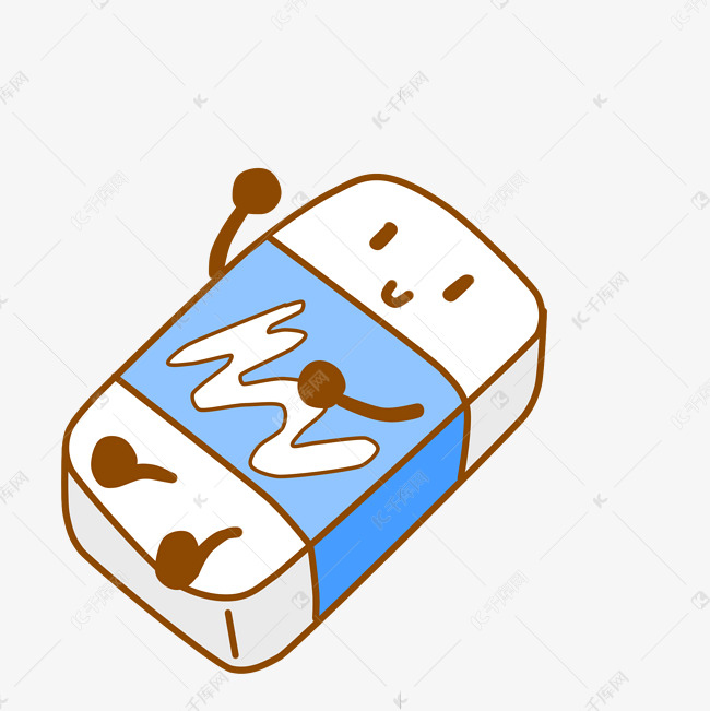 拟人风文具橡皮