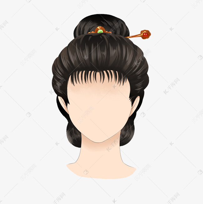 古代明朝妃子发型