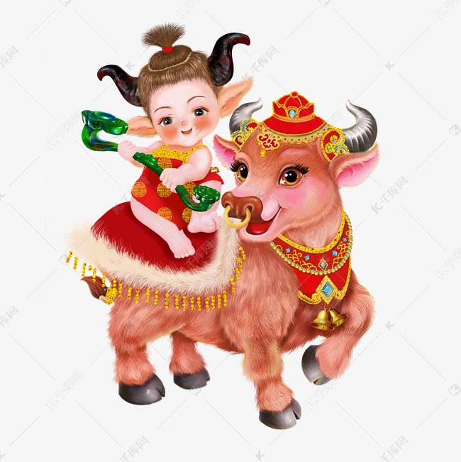 牛年形象牛宝宝牛娃娃