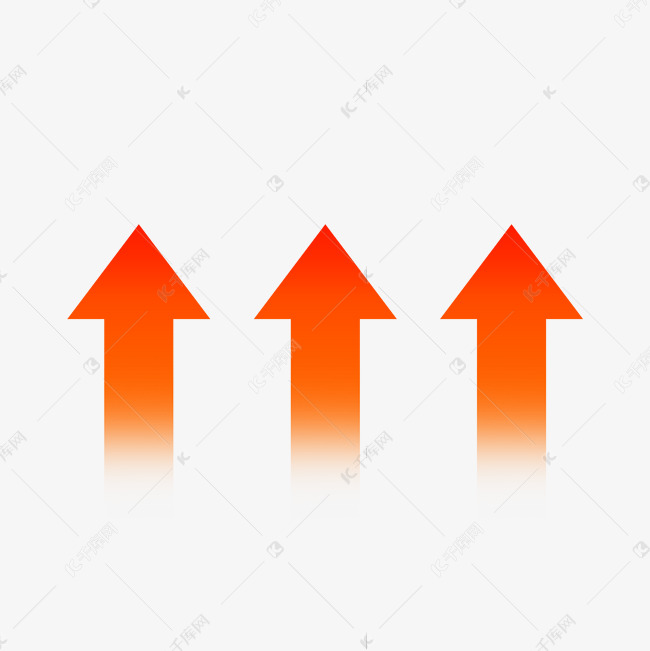 发热黄色箭头