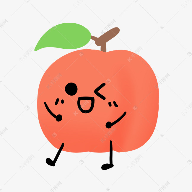 拟人开心苹果