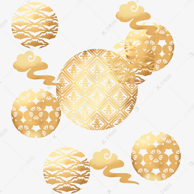 新年梅花祥云底纹素材图片免费下载 高清装饰图案psd 千库网 图片编号