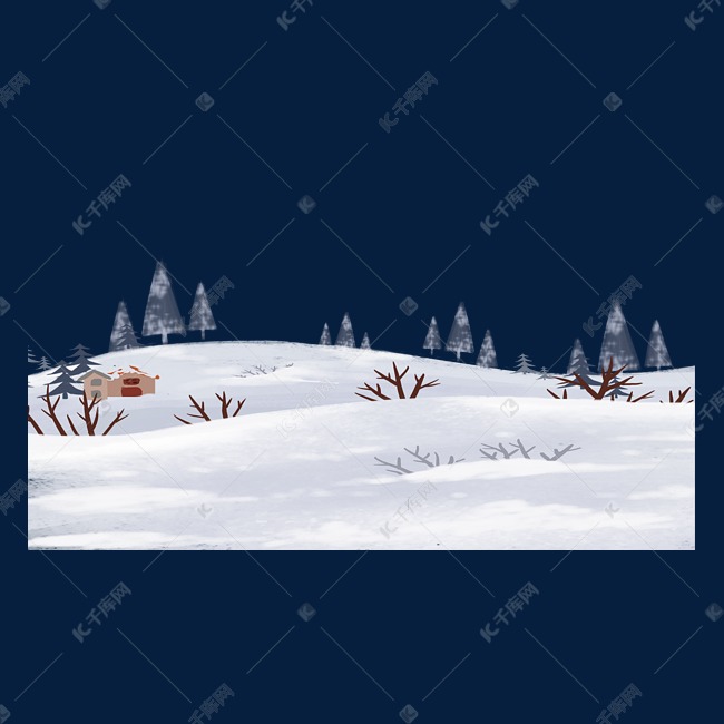 雪地大雪冬季景色素材图片免费下载 高清装饰图案psd 千库网 图片编号