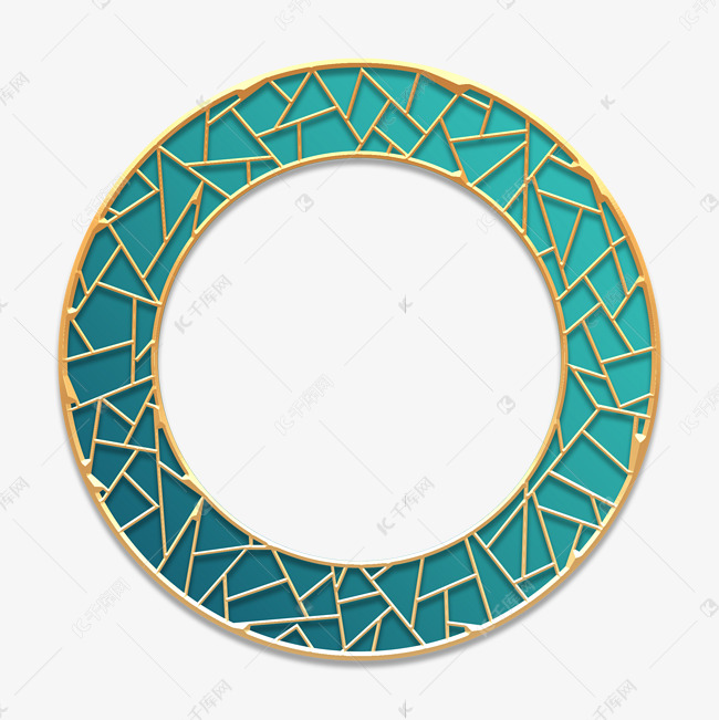 2021新年国潮风圆形边框