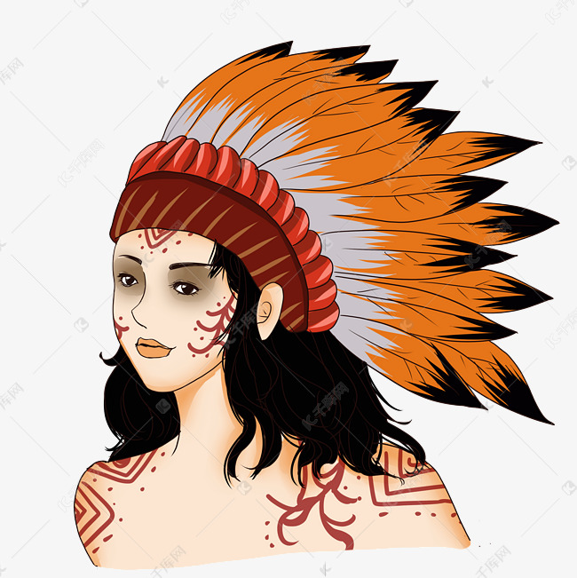 印第安女孩人物