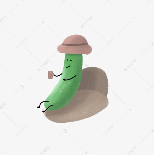 拟人蔬菜黄瓜
