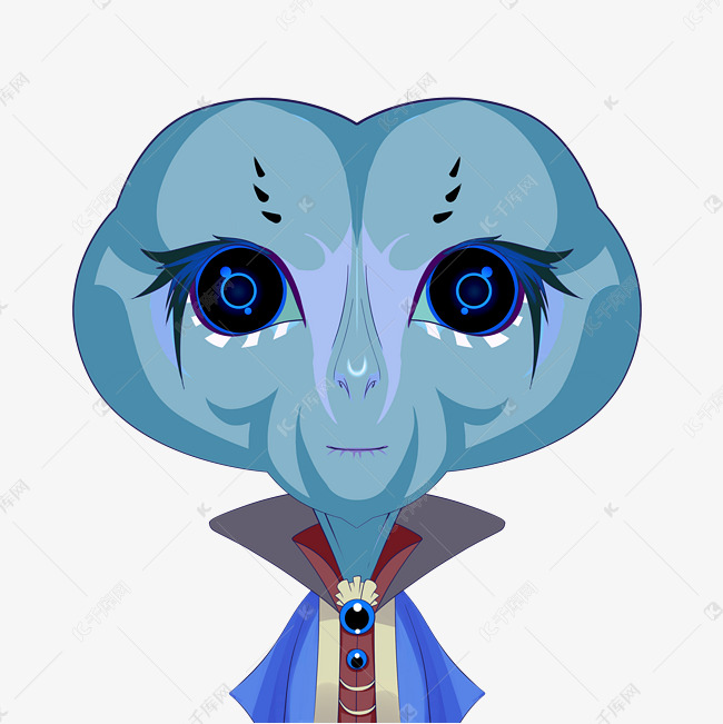 蓝色异形外星人