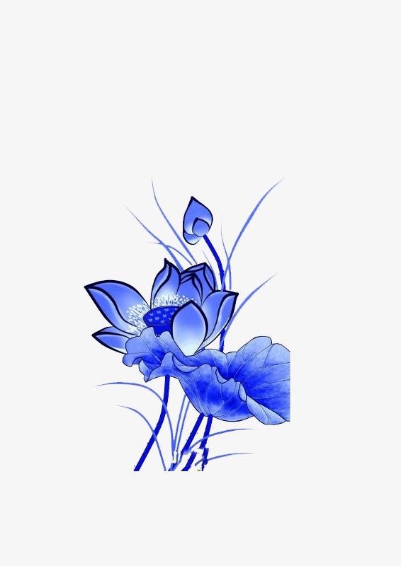 荷花水墨_荷花png素材-90设计