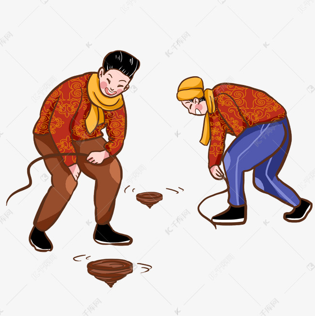 新年抽陀螺