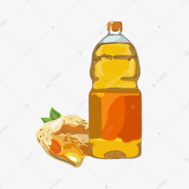 手绘仿真粮油组合