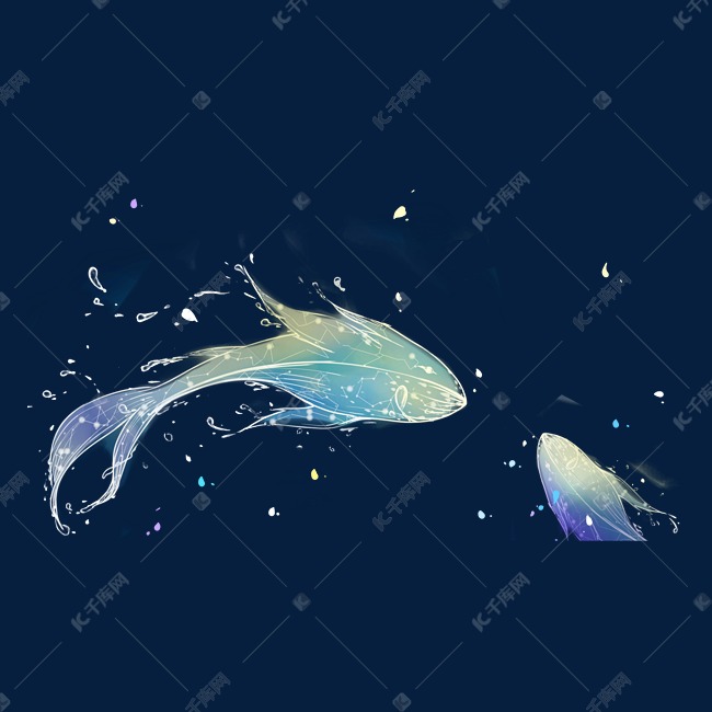 星空宇宙星星鱼