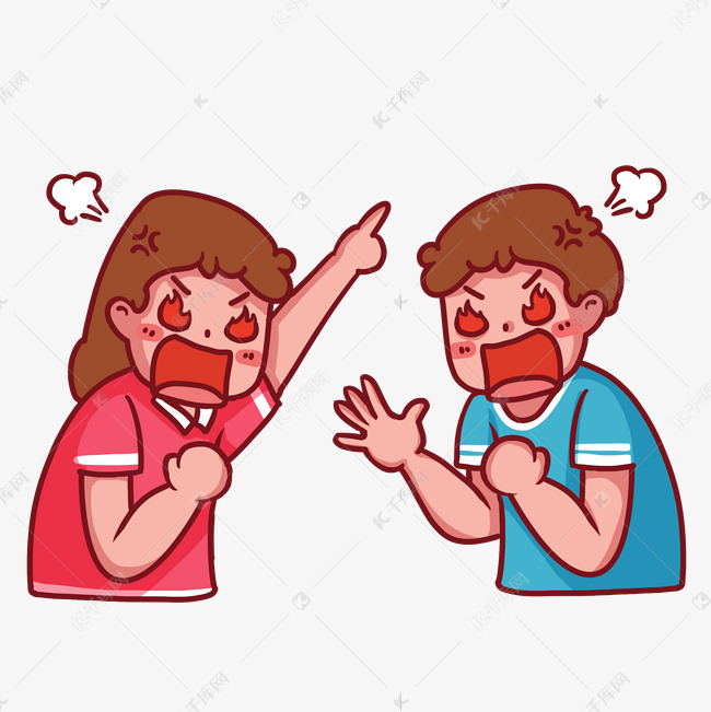 发火两个人吵架