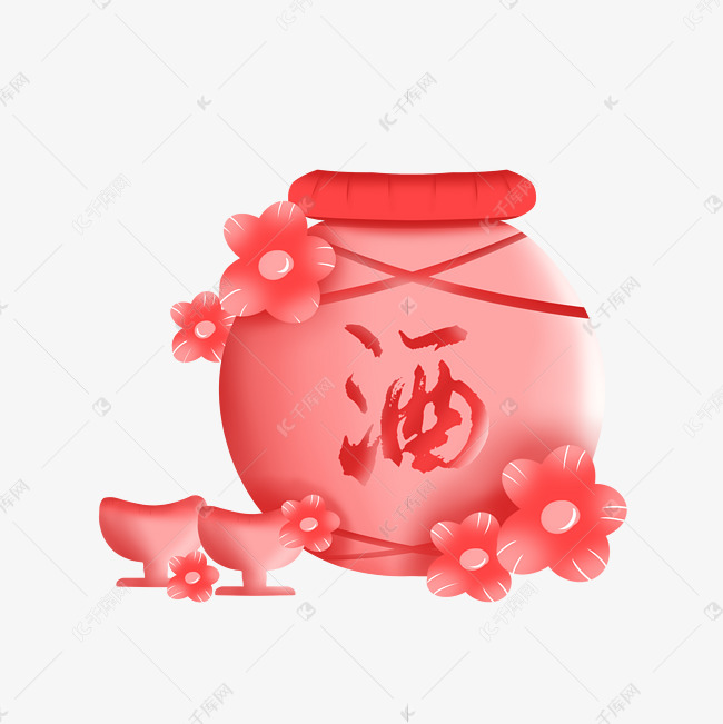 粉色桃花酒