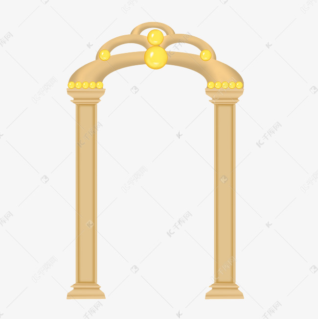 欧式花纹拱门