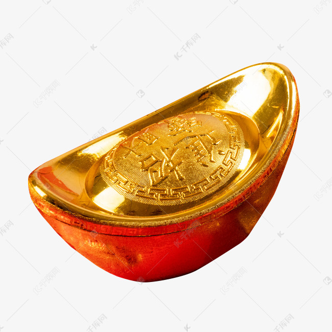 红色新年年货金元宝素材图片免费下载-千库网