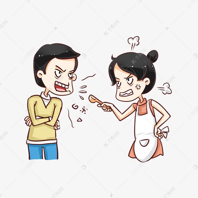 吵架夫妻拌嘴吵架