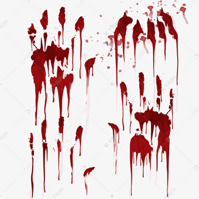 恐怖万圣节血手印