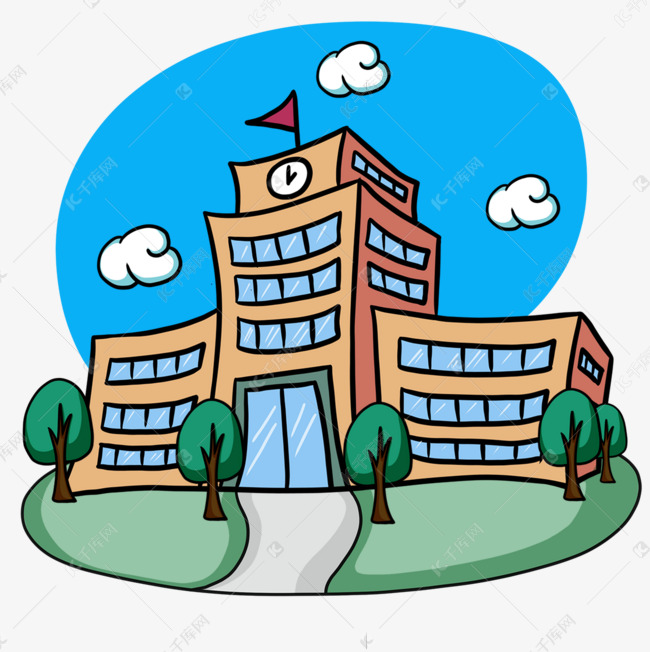 school building卡通校舍