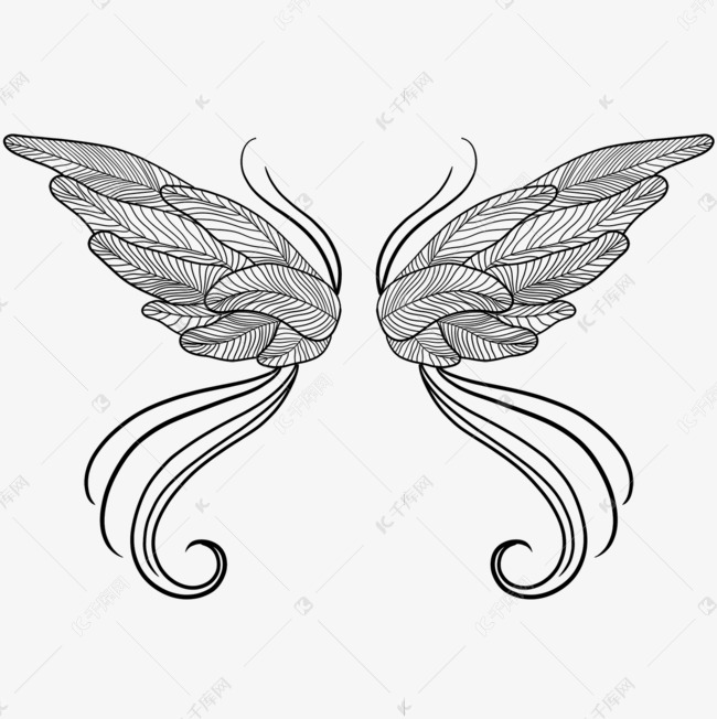 精灵翅膀手绘