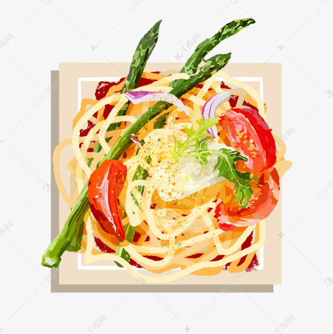 蔬菜意面全国意粉日素材图片免费下载-千库网