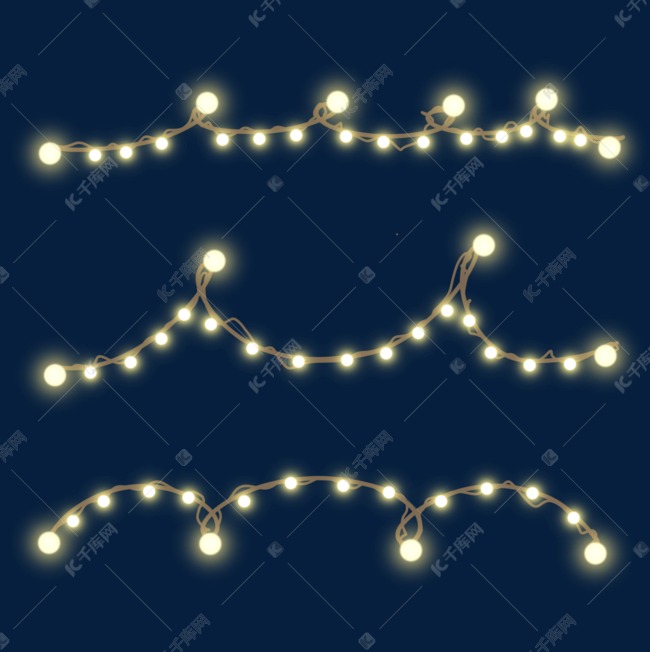 christmas light 温馨圣诞串灯球灯素材图片免费下载-千库网