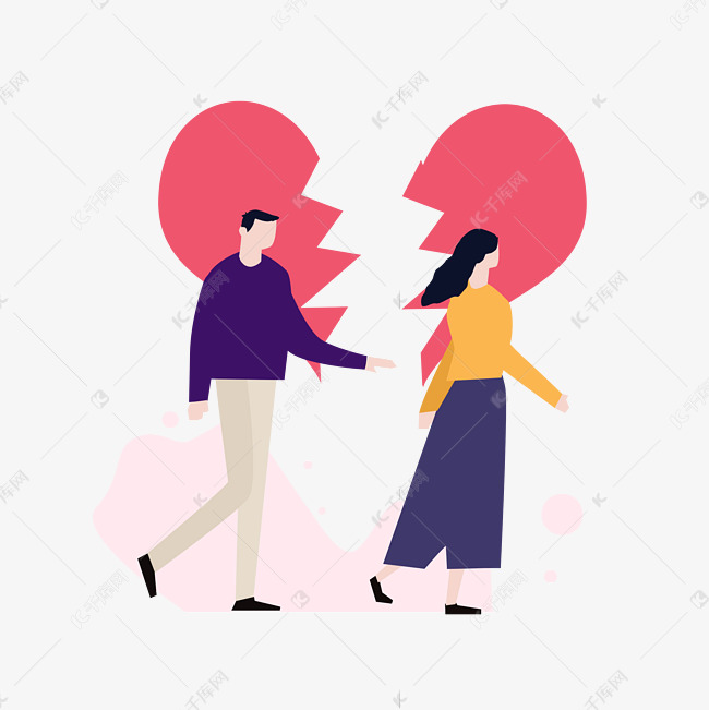 心碎分手分开情侣