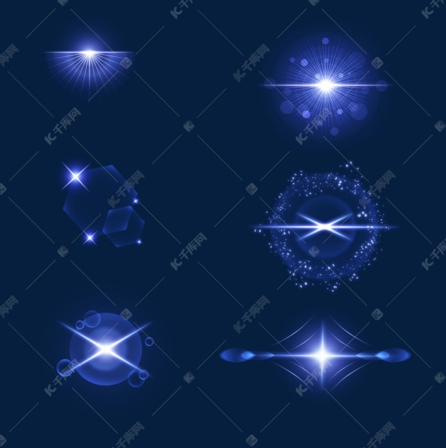 蓝色耀眼背景光晕效果素材图片免费下载 高清psd 千库网 图片编号