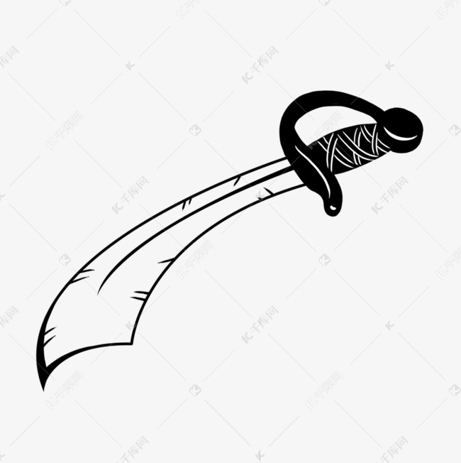 创意插画海盗设计图片海盗刀