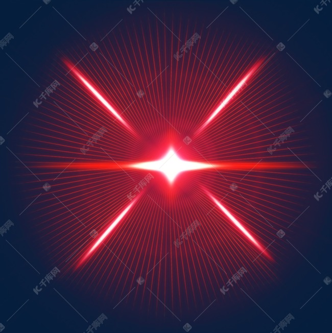 红色太阳光射线亮光光效