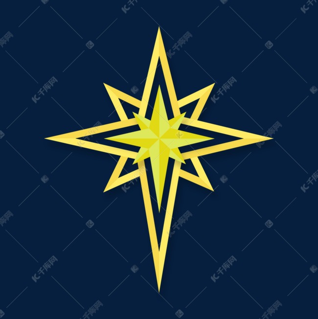 八角圣诞节星星christmas star