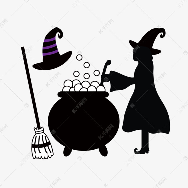 svg万圣节诅咒女巫