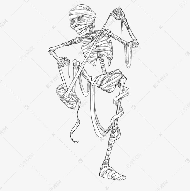 木乃伊万圣节元素