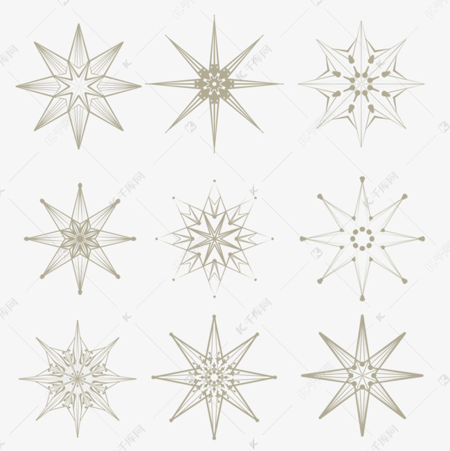 圣诞节图案八角星