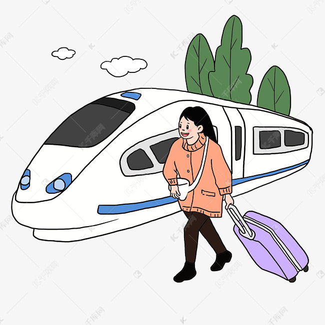 春运乘动车回家人物