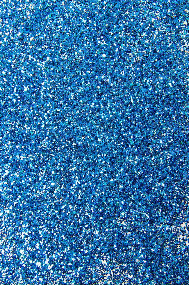 蓝色闪粉亮片
