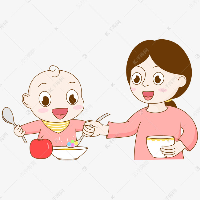 母婴宝宝亲子喂饭