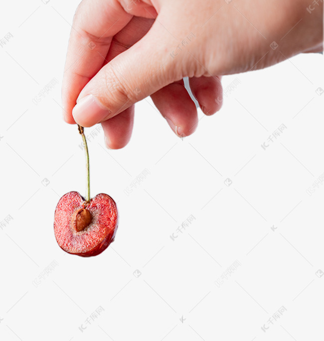 手拿起的车厘子素材图片免费下载-千库网