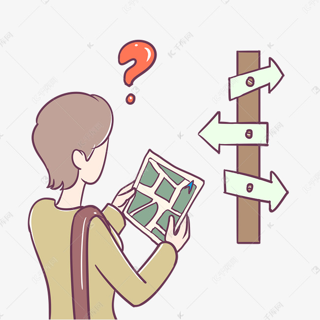 迷路寻找男士地图查找