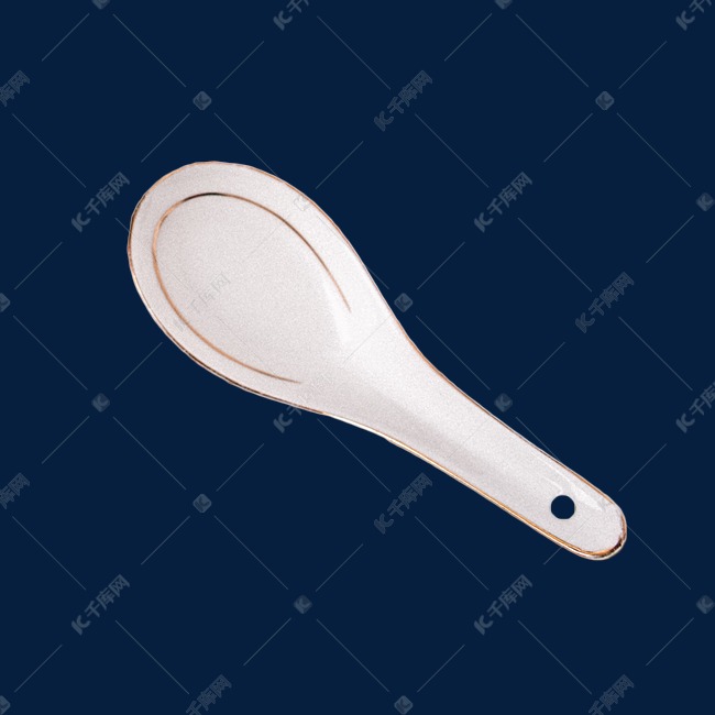 白色勺子用品