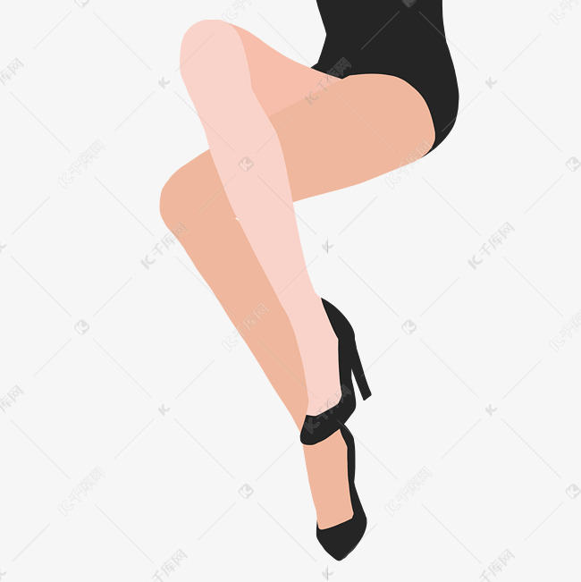 跷二郎腿美腿素材图片免费下载-千库网